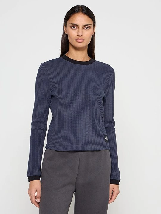 Obrázek produktu Top s dlouhým rukávem Calvin Klein Jeans černý denim