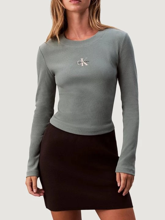 Obrázek produktu Top s dlouhým rukávem Calvin Klein Jeans zelená