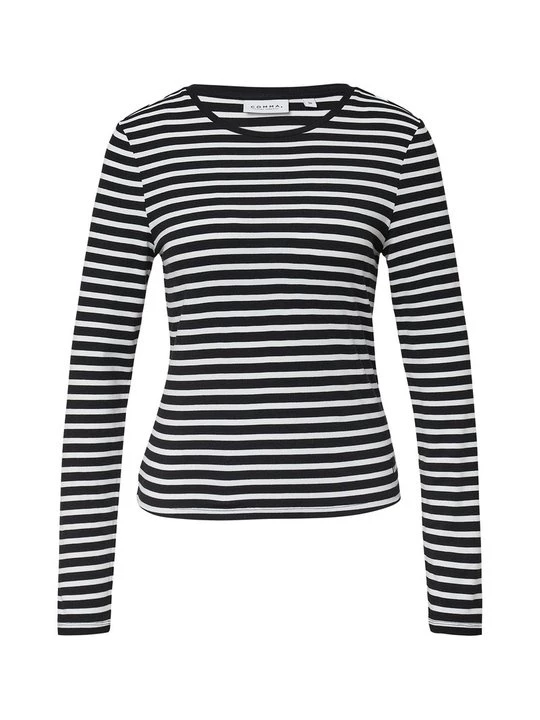 Obrázek produktu Top s dlouhým rukávem Comma Casual Identity černá