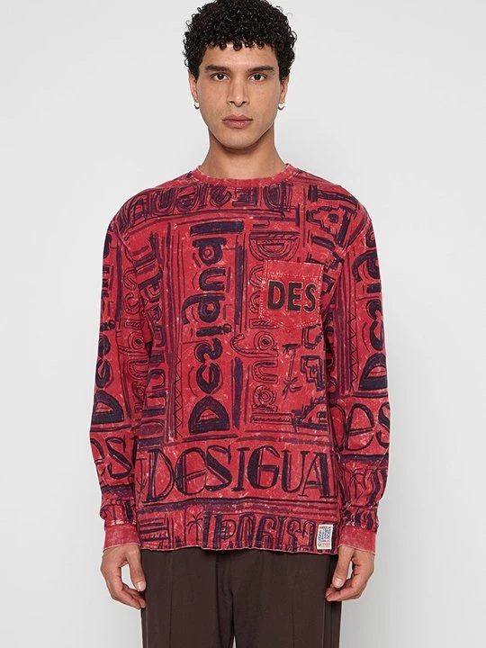 Obrázek produktu Top s dlouhým rukávem Desigual bordó