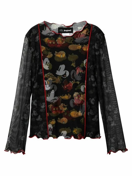 Obrázek produktu Top s dlouhým rukávem Desigual černá
