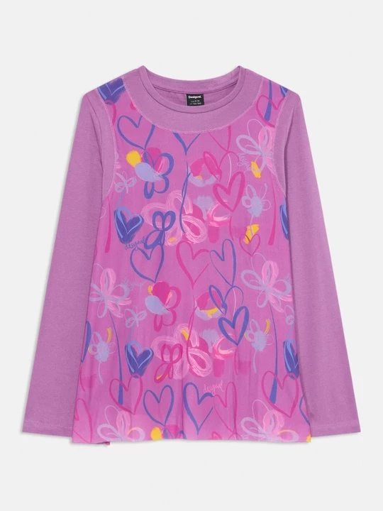 Obrázek produktu Top s dlouhým rukávem Desigual růžová