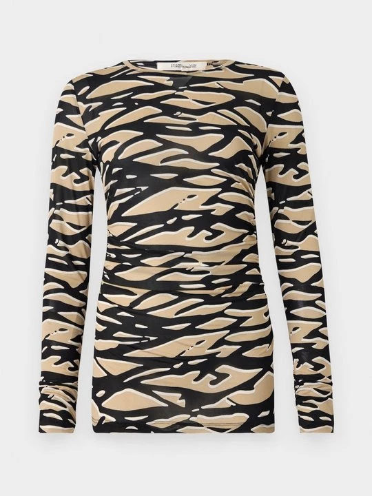 Obrázek produktu Top s dlouhým rukávem Diane Von Furstenberg hnědá