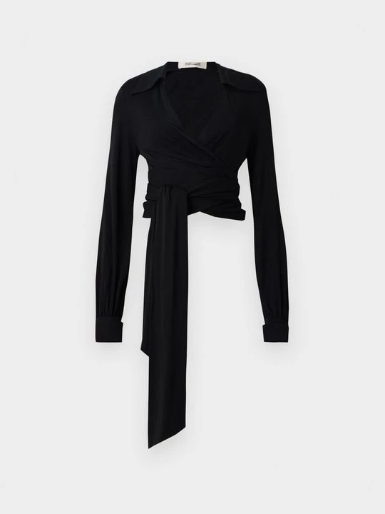 Obrázek produktu Top s dlouhým rukávem Diane Von Furstenberg černá