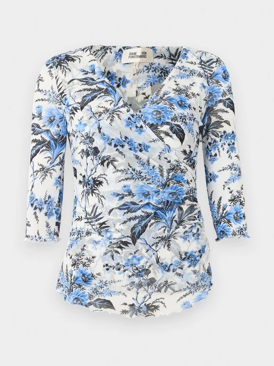 Obrázek produktu Top s dlouhým rukávem Diane Von Furstenberg modrá