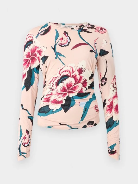 Obrázek produktu Top s dlouhým rukávem Diane Von Furstenberg světle růžová