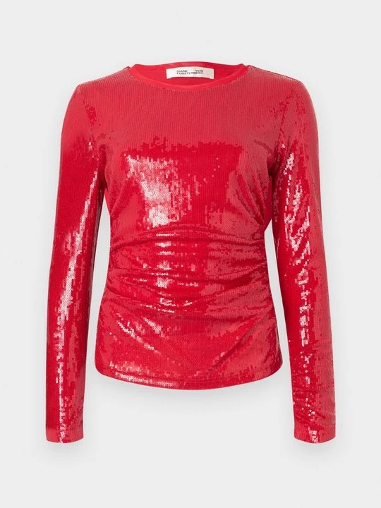 Obrázek produktu Top s dlouhým rukávem Diane Von Furstenberg červená