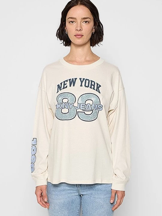 Obrázek produktu Top s dlouhým rukávem DKNY béžová
