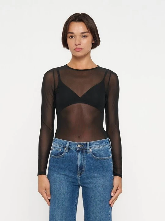 Obrázek produktu Top s dlouhým rukávem DKNY černá