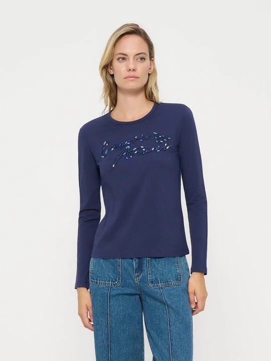 Obrázek produktu Top s dlouhým rukávem Emporio Armani modrá