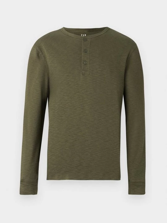 Obrázek produktu Top s dlouhým rukávem GAP tmavě zelená