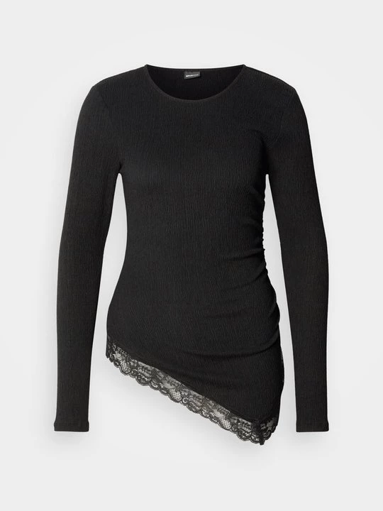 Obrázek produktu Top s dlouhým rukávem Gina Tricot černá