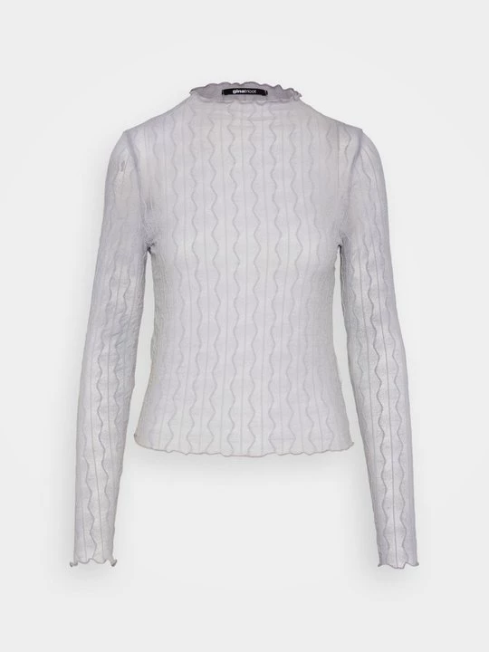 Obrázek produktu Top s dlouhým rukávem Gina Tricot světle modrá
