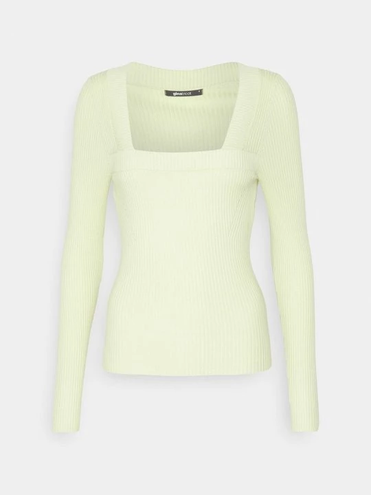 Obrázek produktu Top s dlouhým rukávem Gina Tricot světle zelená