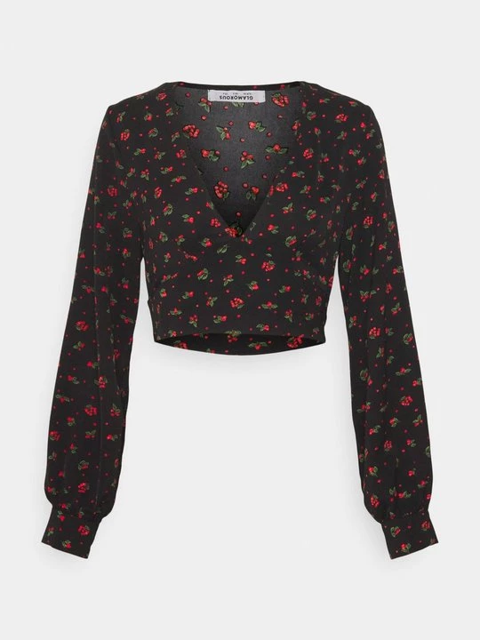 Obrázek produktu Top s dlouhým rukávem Glamorous černá