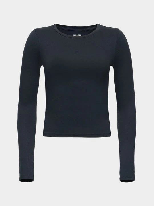 Obrázek produktu Top s dlouhým rukávem Hollister Co. černá