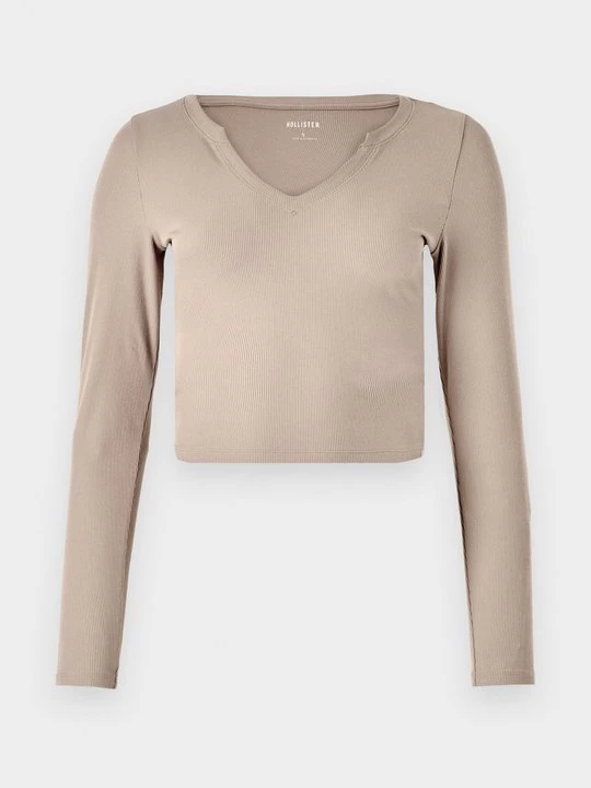 Obrázek produktu Top s dlouhým rukávem Hollister Co. hnědá