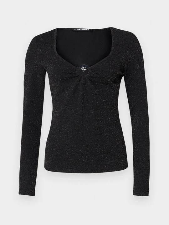 Obrázek produktu Top s dlouhým rukávem KARL LAGERFELD černá