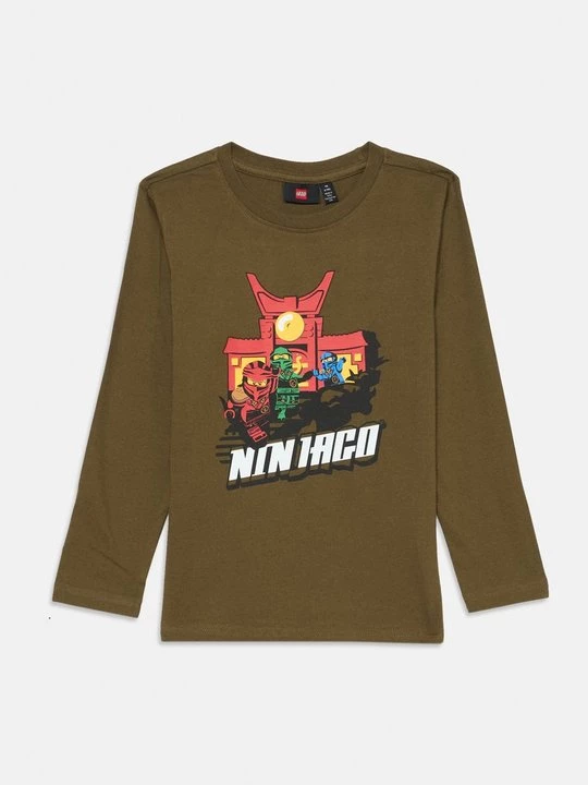 Obrázek produktu Top s dlouhým rukávem LEGO olivová