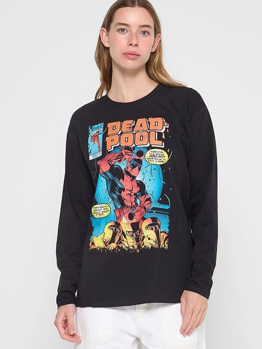Obrázek produktu Top s dlouhým rukávem Marvel černá