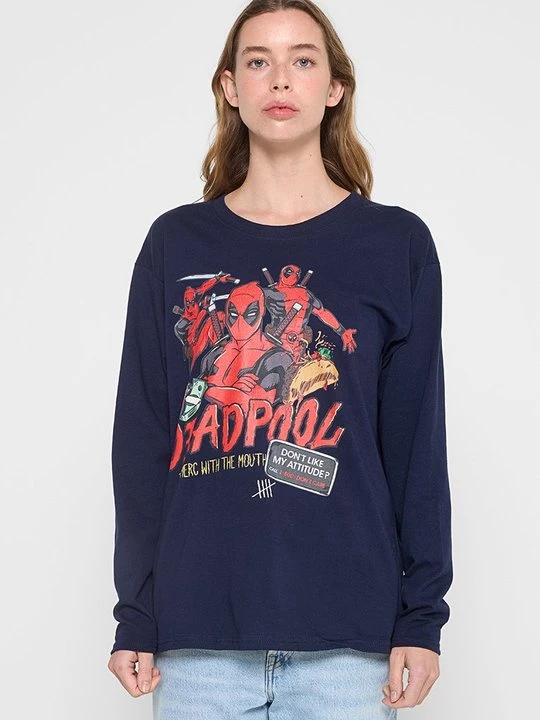 Obrázek produktu Top s dlouhým rukávem Marvel tmavě modrá