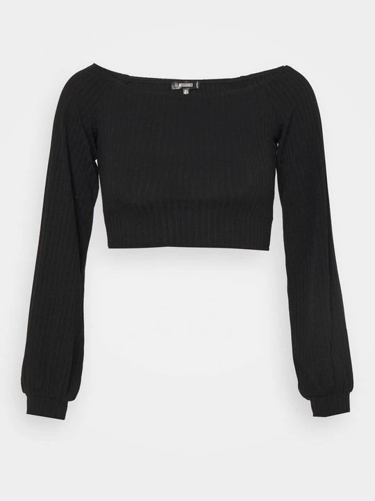 Obrázek produktu Top s dlouhým rukávem Missguided černá