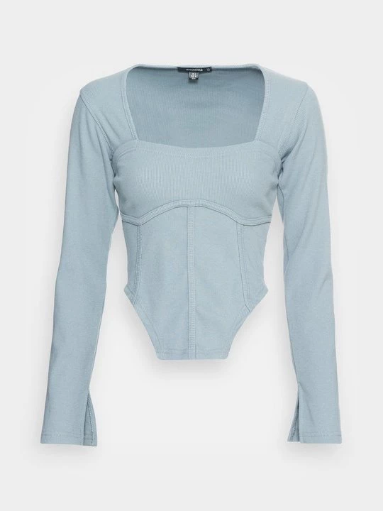 Obrázek produktu Top s dlouhým rukávem Missguided světle modrá