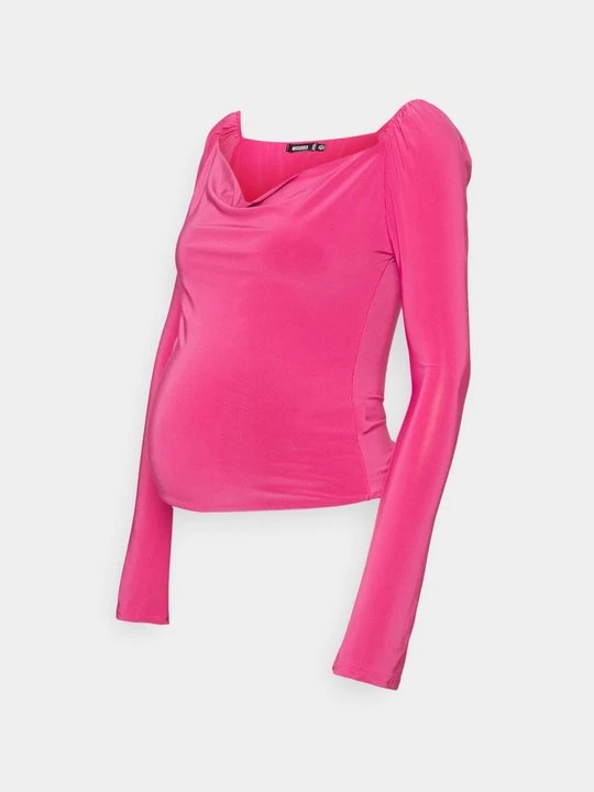 Obrázek produktu Top s dlouhým rukávem Missguided světle růžová