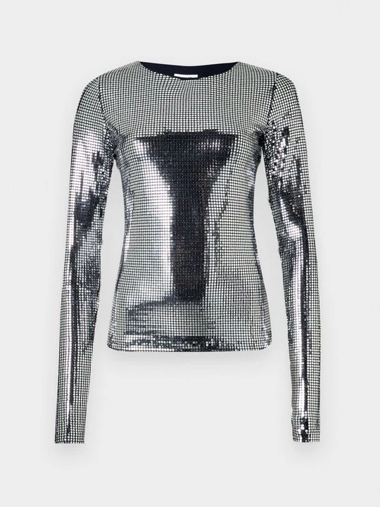 Obrázek produktu Top s dlouhým rukávem MM6 Maison Margiela stříbrná