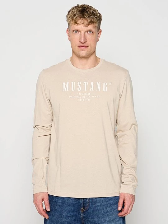 Obrázek produktu Top s dlouhým rukávem Mustang světle hnědošedá