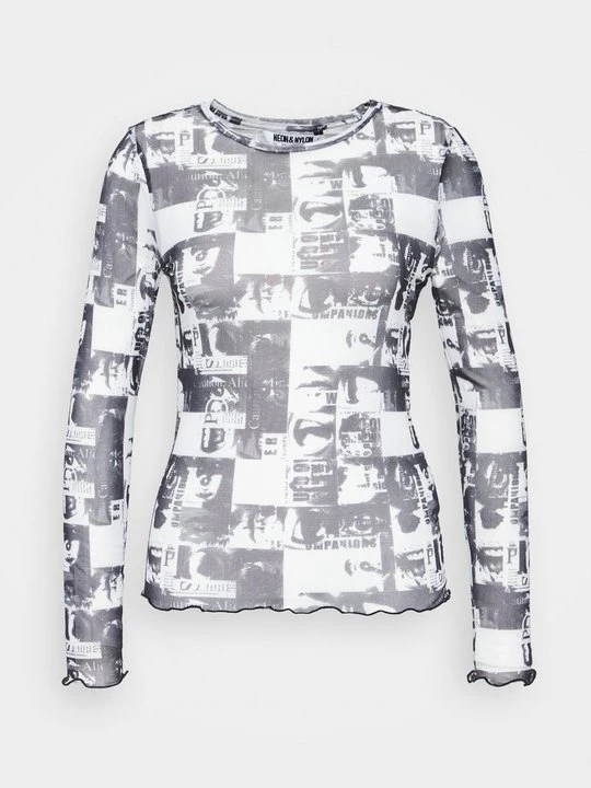 Obrázek produktu Top s dlouhým rukávem Neon & Nylon černá