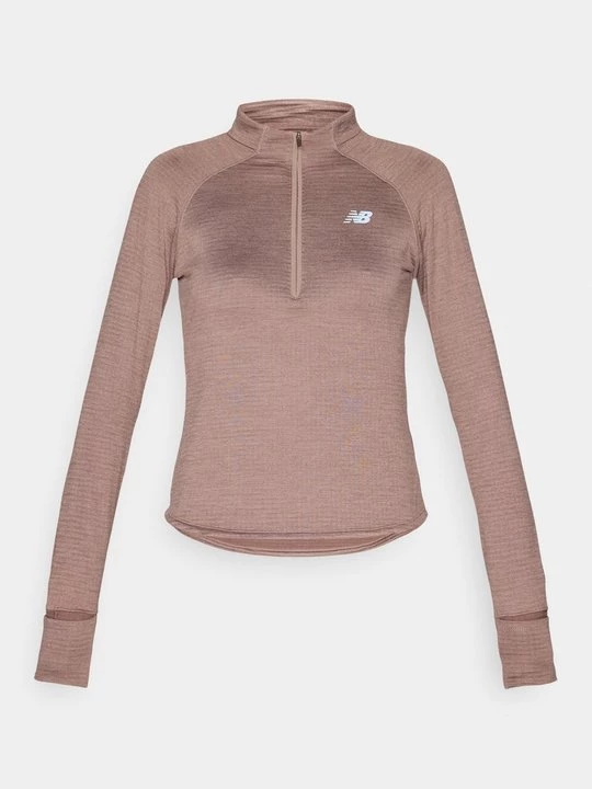 Obrázek produktu Top s dlouhým rukávem New Balance světle hnědošedá
