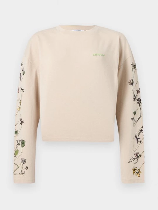 Obrázek produktu Top s dlouhým rukávem Off White béžová