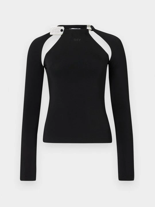 Obrázek produktu Top s dlouhým rukávem Off White černá