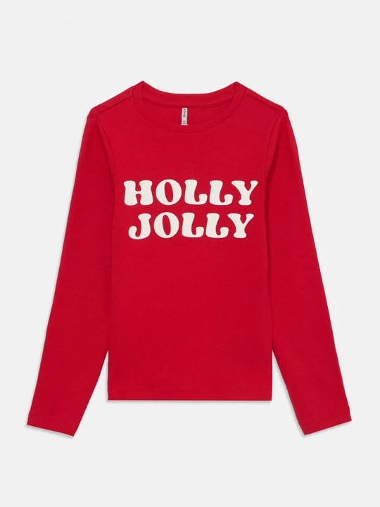 Obrázek produktu Top s dlouhým rukávem ONLY GIRLS červená