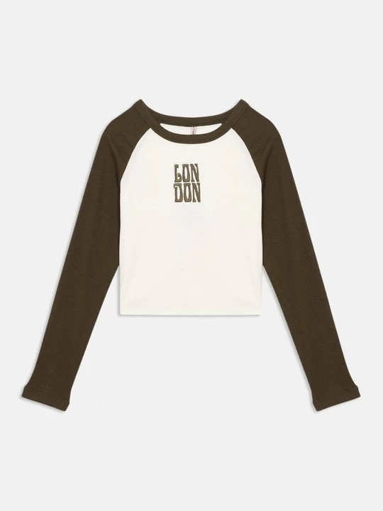 Obrázek produktu Top s dlouhým rukávem ONLY GIRLS olivová