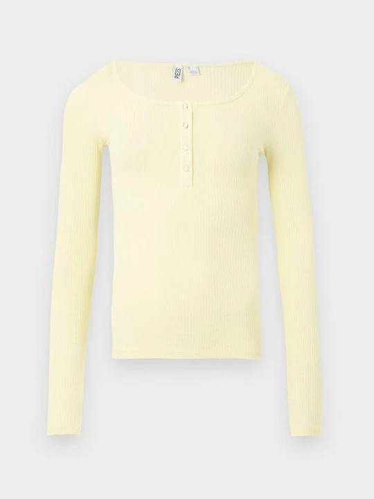 Obrázek produktu Top s dlouhým rukávem Pieces světle žlutá