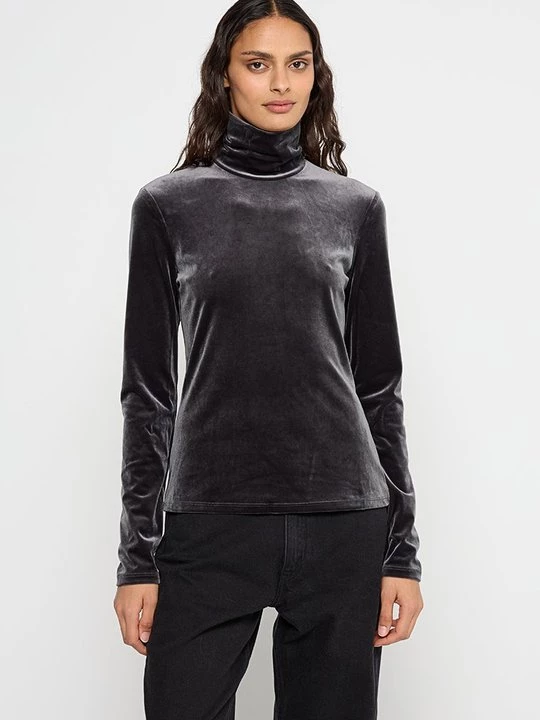 Obrázek produktu Top s dlouhým rukávem Proenza Schouler antracitová
