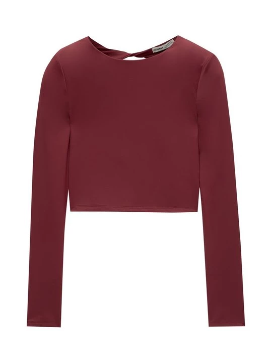 Obrázek produktu Top s dlouhým rukávem PULL&BEAR bordó