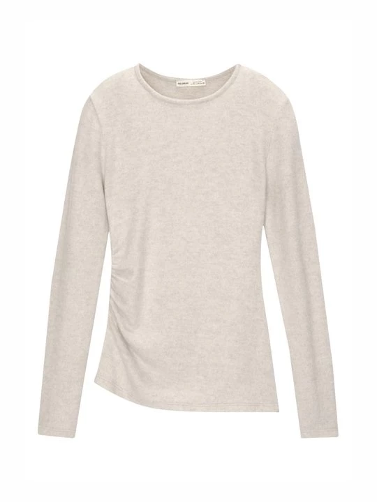 Obrázek produktu Top s dlouhým rukávem PULL&BEAR písková