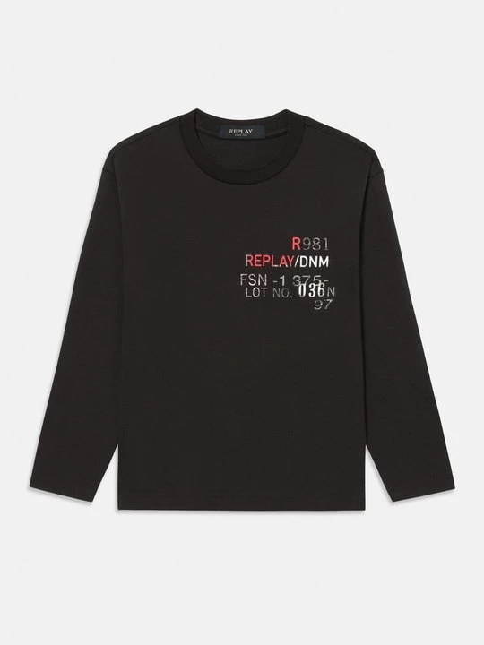 Obrázek produktu Top s dlouhým rukávem Replay černá