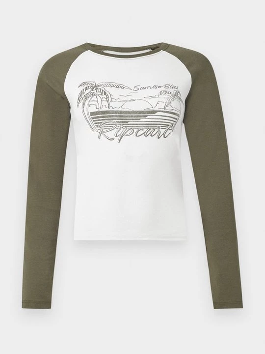 Obrázek produktu Top s dlouhým rukávem Rip Curl melírovaná tmavě zelená