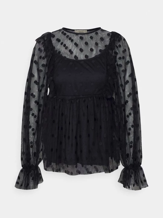 Obrázek produktu Top s dlouhým rukávem River Island černá