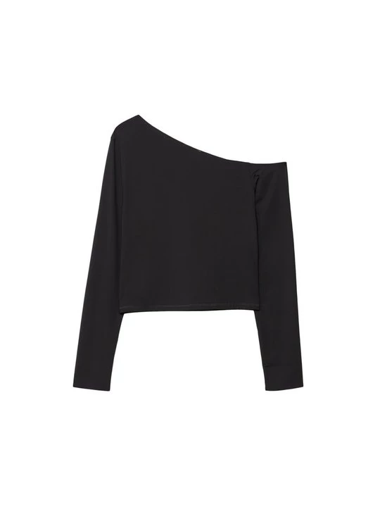 Obrázek produktu Top s dlouhým rukávem Stradivarius černá