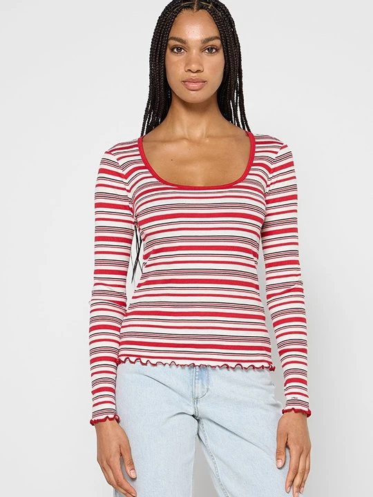Obrázek produktu Top s dlouhým rukávem Tommy Hilfiger červená