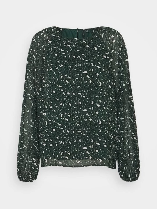 Obrázek produktu Top s dlouhým rukávem Vero Moda tmavě zelená
