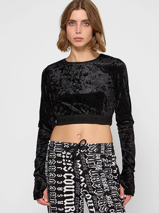 Obrázek produktu Top s dlouhým rukávem Versace Jeans Couture černá