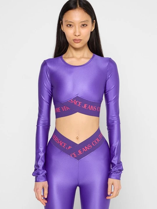 Obrázek produktu Top s dlouhým rukávem Versace Jeans Couture fialová