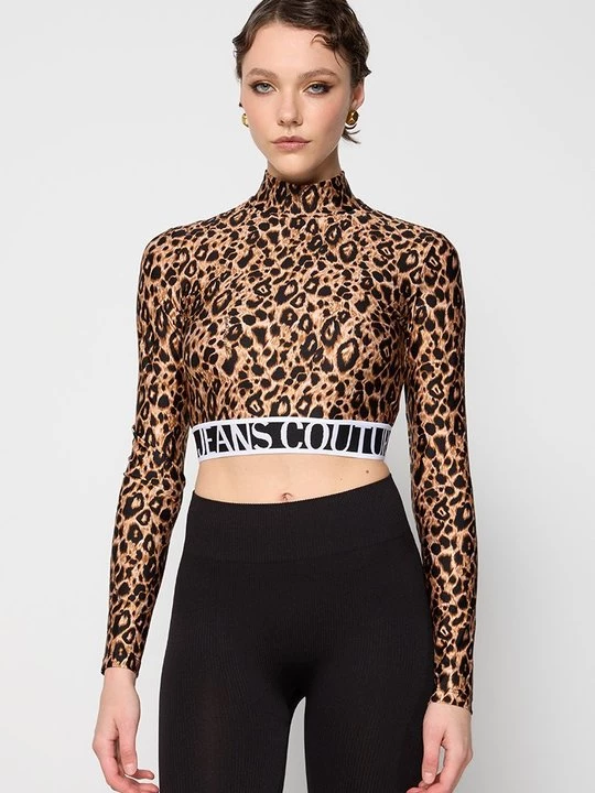 Obrázek produktu Top s dlouhým rukávem Versace Jeans Couture hnědá