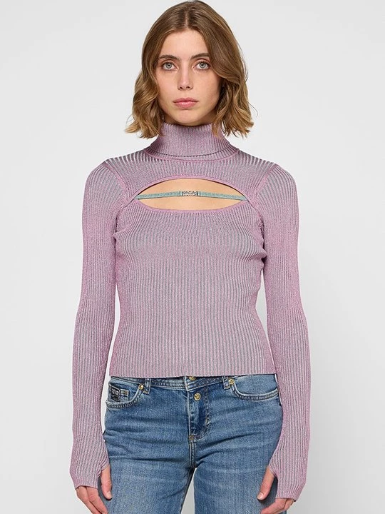 Obrázek produktu Top s dlouhým rukávem Versace Jeans Couture světle růžová